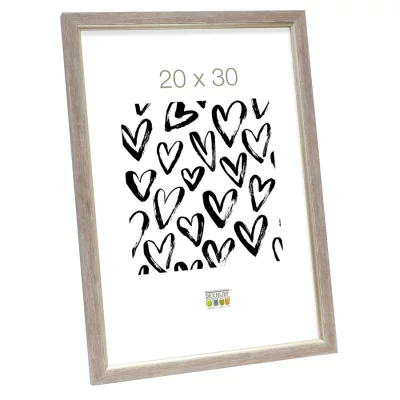 Rama z tworzywa sztucznego do obrazu Buvingen 30x40 cm | beżowy | szkło standardowe (2 mm)