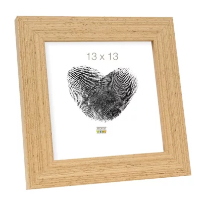Drewniana rama do obrazu Tina 13x18 cm | naturalny | szkło standardowe (2 mm)