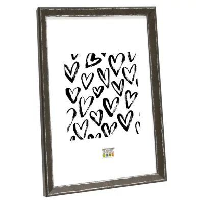 Kunststof kader Amel 15x20 cm | zwartbruin | normaal glas (2 mm)