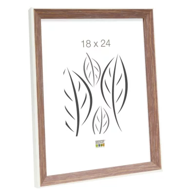 Kunststof kader Amel 15x20 cm | wit-beige | normaal glas (2 mm)