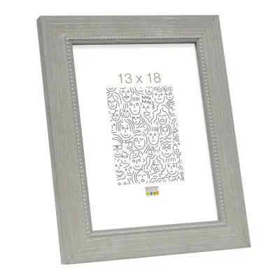 Houten kader Edgar 13x13 cm | grijs | normaal glas (2 mm)