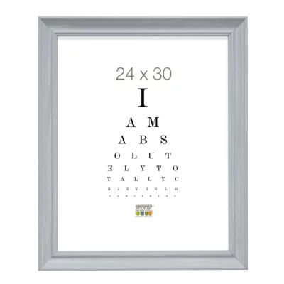 Drewniana rama do obrazu Werner 18x24 cm | szary | szkło standardowe (2 mm)