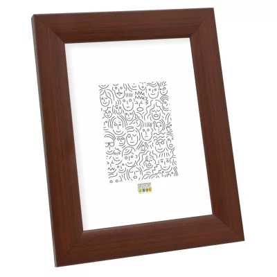 Houten kader Nathan 20x30 cm | donkerbruin | normaal glas (2 mm)