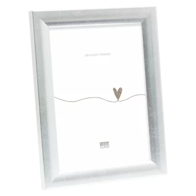 Houten kader Olivia 13x13 cm | zilver, mat | normaal glas (2 mm)