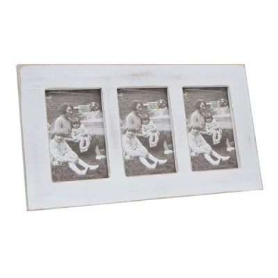 Multiramka Opitter na 3 zdjęcia 3x10x15 cm | biały | szkło standardowe (2 mm)