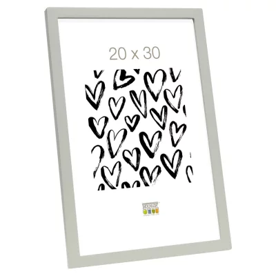 Drewniana rama do obrazu Ruben 10x15 cm | szary | szkło standardowe (2 mm)