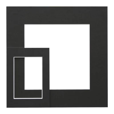 Standaard passe-partout 13x13 cm (9x9 cm) | zwart