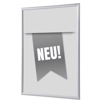 Kliklijst 25 mm, Complete Set inclusief poster: Nieuw (Nederlands / Engels / Duits) 59,4x84,1 cm (A1) | Grijs - Duits | kunstglas, gematteerd (1 mm)