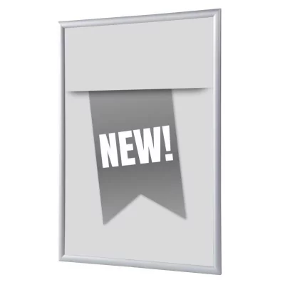 Kliklijst 25 mm, Complete Set inclusief poster: Nieuw (Nederlands / Engels / Duits) 59,4x84,1 cm (A1) | Grijs - Engels | kunstglas, gematteerd (1 mm)