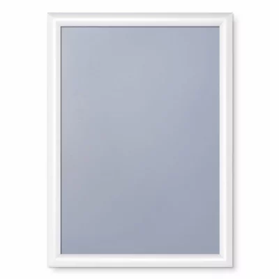 Kliklijst Color, 25 mm 29,7x42 cm (A3) | signaalwit RAL 9003 | kunstglas, gematteerd (1 mm)