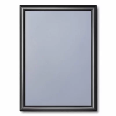 Kliklijst Color, 25 mm 29,7x42 cm (A3) | diepzwart RAL 9005 | kunstglas, gematteerd (1 mm)