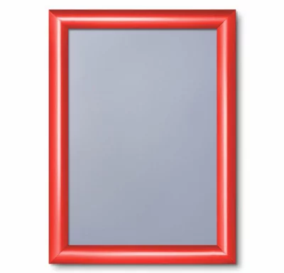 Kliklijst Color, 25 mm 21x29,7 cm (A4) | verkeersrood RAL 3020 | kunstglas, gematteerd (1 mm)
