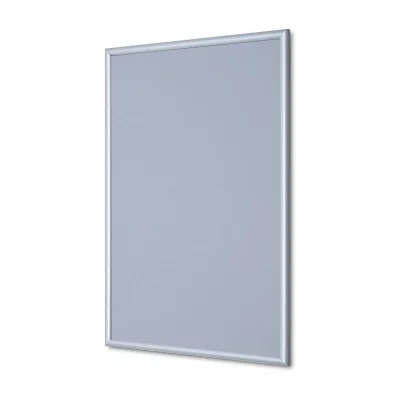 Kliklijst, 15 mm 42x59,4 cm (A2) | zilver, geanodiseerd | kunstglas, gematteerd (1 mm)
