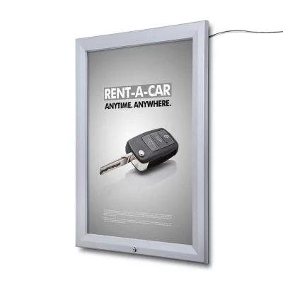 LED lijst voor affiche voor buiten 59,4x84,1 cm (A1) | ESG-veiligheidsglas