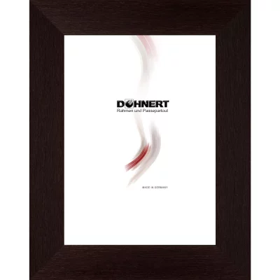 Kunststoffrahmen Arnos Grove 60x80 cm | Wenge | Normalglas (2 mm)