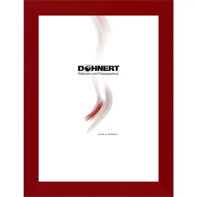 Rama drewniana Bentley 13x13 cm | bordo | szkło standardowe (2 mm)