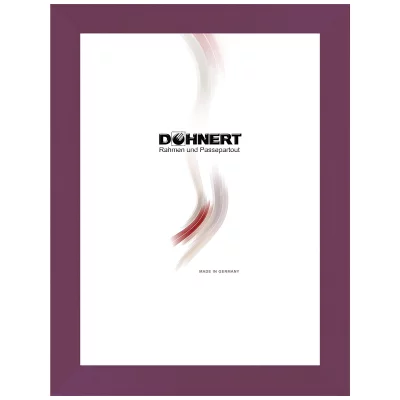 Rama drewniana Bentley 50x70 cm | liliowy | szkło standardowe (2 mm)