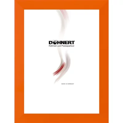 Holzrahmen-Zuschnitt Bentley Orange | Normalglas (2 mm)
