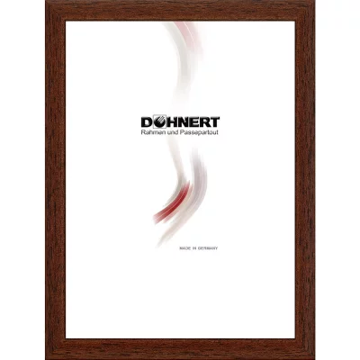 Holzrahmen-Zuschnitt Bayswater Wenge | Normalglas (2 mm)