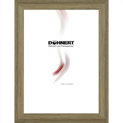 Kunststoffrahmen Burnt Oak 10x10 cm | Natur dunkel | Normalglas (2 mm)
