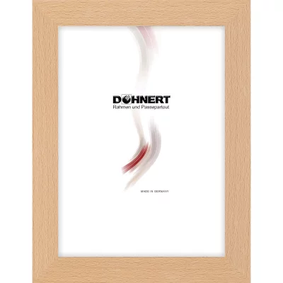 Holzrahmen-Zuschnitt Colindale Buche | Normalglas (2 mm)