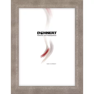 Holzrahmen Romford 50x60 cm | Graubraun-Silber | Normalglas (2 mm)