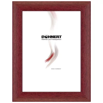 Rama drewniana Binfield 13x13 cm | bordo | szkło standardowe (2 mm)