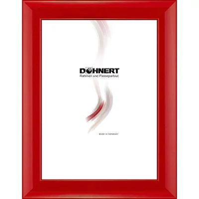 Holzrahmen-Zuschnitt Alexandra Rot | Normalglas (2 mm)