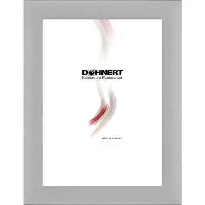 Holzrahmen-Zuschnitt Alexandra Silber | Normalglas (2 mm)