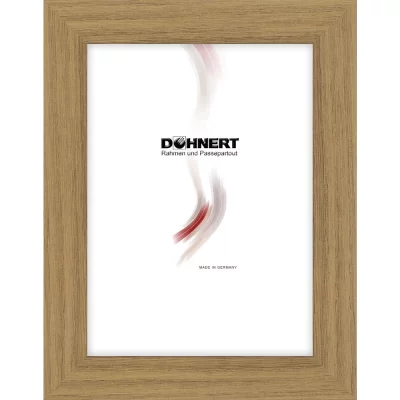 Kunststoffrahmen-Zuschnitt Golders Green Eiche | Normalglas (2 mm)