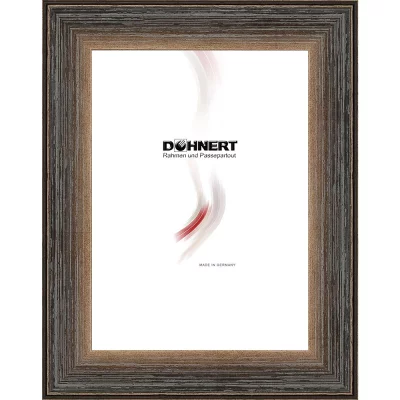 Holzrahmen-Zuschnitt High Barnet Braun | Normalglas (2 mm)