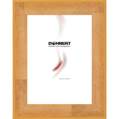 Holzrahmen-Zuschnitt High Barnet Gelb | Normalglas (2 mm)