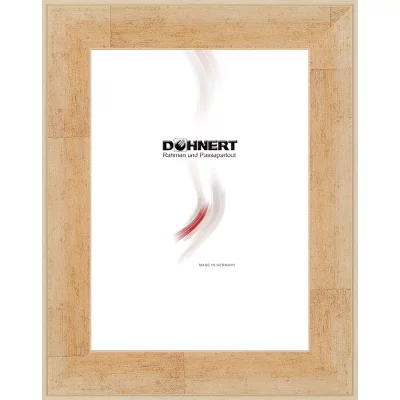 Holzrahmen-Zuschnitt High Barnet Weiß | Normalglas (2 mm)