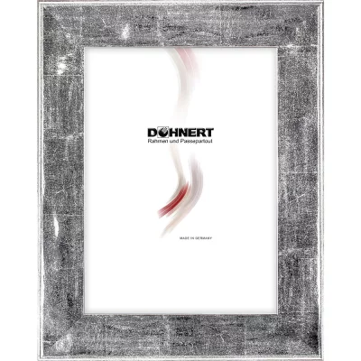 Houten kader Highbury 13x13 cm | zilver, donker | normaal glas (2 mm)