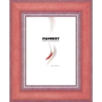 Holzrahmen-Zuschnitt Piccadilly Circus Rot | Normalglas (2 mm)