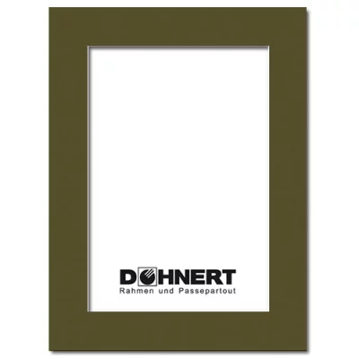 passe-partout met individueel knipsel 13x18 cm | mokkabruin