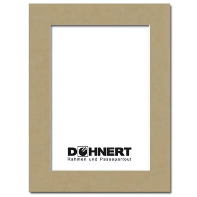 passe-partout met individueel knipsel 13x18 cm | truffel