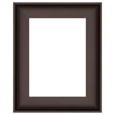 Baklijst Whitechapel 20x20 cm | donkerbruin | lege kader (zonder glas en achterwand)