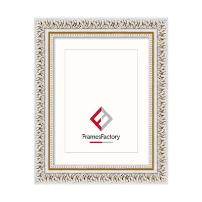 Barok kader Maria 15x20 cm | witgoud | kunstglas (1 mm)