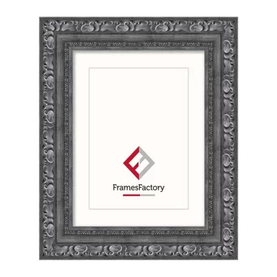 Barok kader Josephine 70x90 cm | zilver | kunstglas (1 mm)