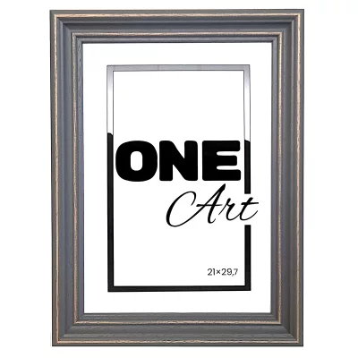 Treramme Boho 10x15 cm | Grå | Kunstglass (1 mm)