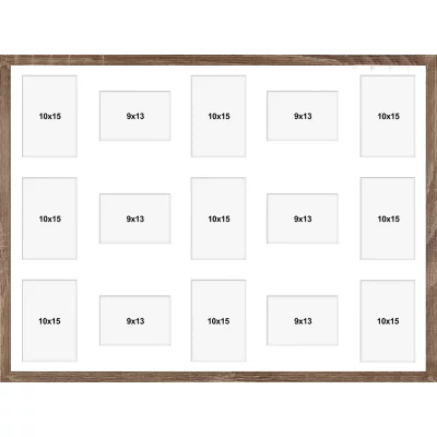 galleriram av trä Hekla (MDF) 60x80 cm (15 Bilder) | ek | Plastglas (1 mm)