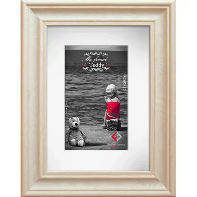 Kunststof lijst Indiana 10x15 cm | wit | kunstglas (1 mm)