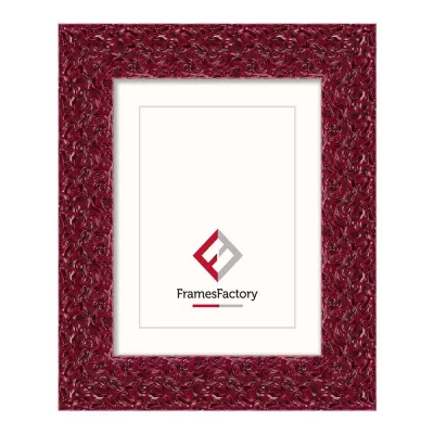 Barok kader Julia 28x35 cm | rood | kunstglas (1 mm)