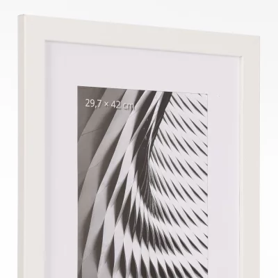 Houten kader Katla (MDF) 10x15 cm | wit | kunstglas (1 mm)