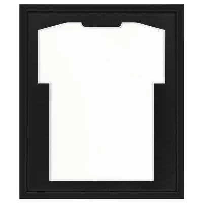 Shirt frame Comfort zwart met passe-partout 53,4x63,4 cm | zwart-zwart | kunstglas (1 mm)