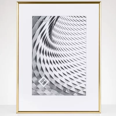 Aluminium lijst Amelia 10x15 cm | goud, glanzend | kunstglas (1 mm)