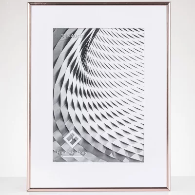 Aluminium lijst Amelia 10x15 cm | Rosegold | kunstglas (1 mm)