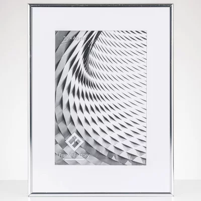 Aluminium lijst Amelia 10x15 cm | zilver, glanzend | kunstglas (1 mm)