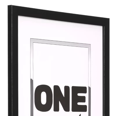 Houten kader Taal (MDF) 10x15 cm | zwart | kunstglas (1 mm)